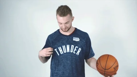 excited oklahoma city thunder GIF by NBA