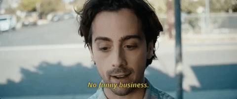 no funny business GIF by The Orchard Films