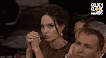 angelina jolie lsitening GIF by Golden Globes