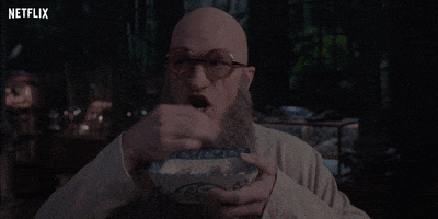 count olaf eating GIF by NETFLIX