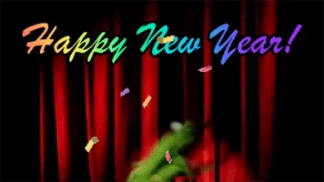 new year kermit GIF