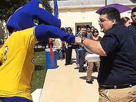 slow motion fist bump GIF by St. Mary's University