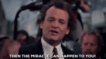 bill murray then the miracle can happen to you GIF