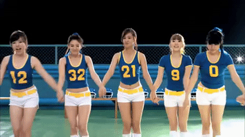 k-pop cheerleader GIF