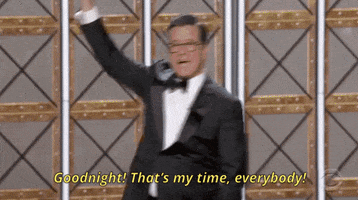 Stephen Colbert Goodbye GIF by Emmys