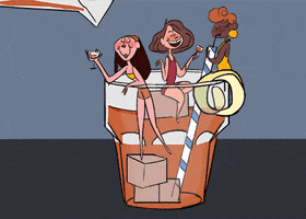 happy hour drinks GIF by Tracey Elle 