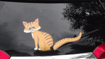 cat wagging GIF by WiperTags