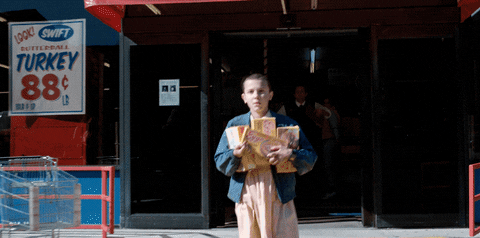 millie bobby brown waffles GIF by Stranger Things