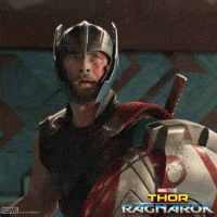Happy Chris Hemsworth GIF by Marvel Studios