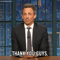 seth meyers thank you GIF by Late Night with Seth Meyers