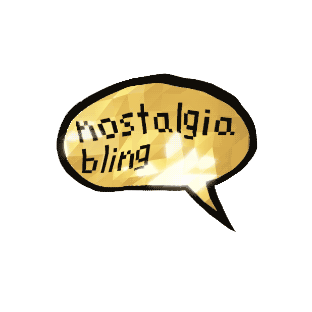 Nostalgia Bling Sticker by Douglas Schatz