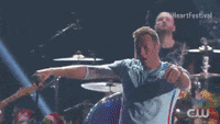 coldplay dancing GIF by iHeartRadio