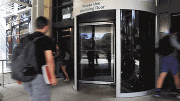 revolving door library GIF by University of Florida