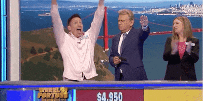 excited cheering GIF by Wheel of Fortune