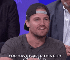 stephen amell arrow GIF by The Paley Center for Media