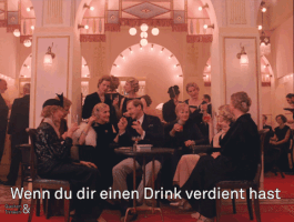 Gucken-Trinken drink wes anderson feierabend ralph fiennes GIF
