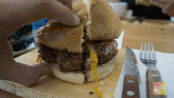 JoseMakesGifs food burger foodie hamburger GIF