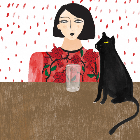 cat girl GIF by Stephanie Hofmann