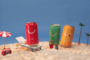 Beach Day Animation GIF by bubly