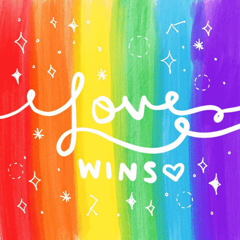 Rainbow Love GIF by jessthechen - Find & Share on GIPHY
