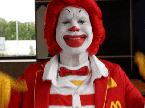 Happy Ronald Mcdonald GIF by McDonald's CZ/SK - Find & Share on GIPHY