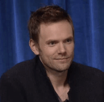 stare down joel mchale GIF by The Paley Center for Media