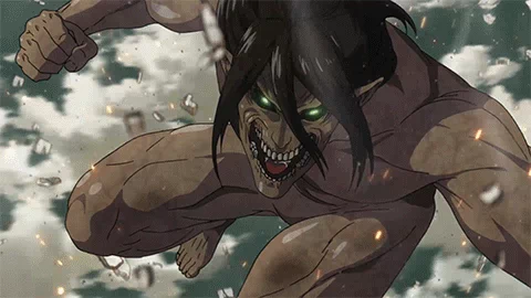 angry attack on titan GIF