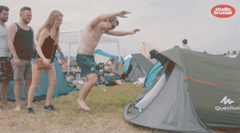 Camping Rock Werchter GIF by Studio Brussel - Find & Share on GIPHY