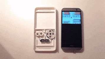 Gamerview gaming retro smartphone case GIF