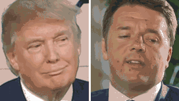 giuseppepaololeozappa donald trump elections referendum matteo renzi GIF