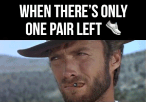 footasylum funny sneakers black friday clint eastwood GIF
