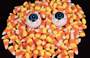 Candy Corn Halloween GIF by LAZY MOM
