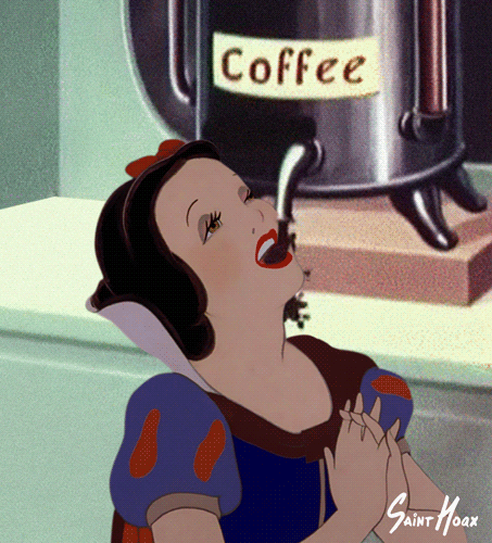 Snow White Coffee GIF - Find & Share on GIPHY