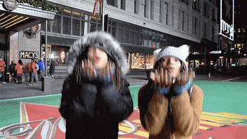Chloe X Halle Blow Kiss GIF by The 94th Annual Macy’s Thanksgiving Day Parade
