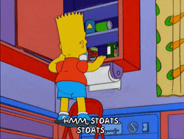 bart simpson nothing to eat GIF