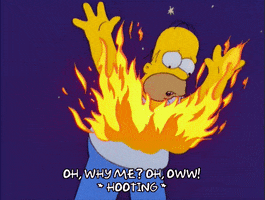 Homer Simpson Fire Gif