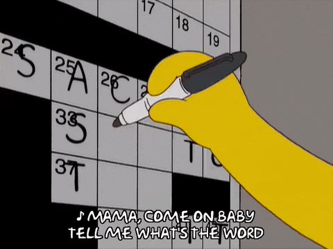 crossword meme gif