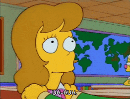 Nervous Season 3 GIF by The Simpsons