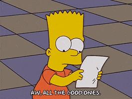 bart simpson note GIF