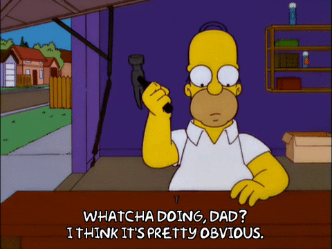 Homer Hammer Work Simpsons Gifs Get The Best Gif On Giphy