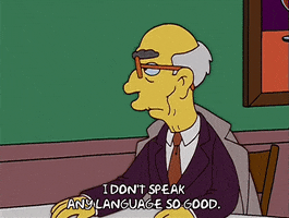 Episode 17 Language GIF by The Simpsons
