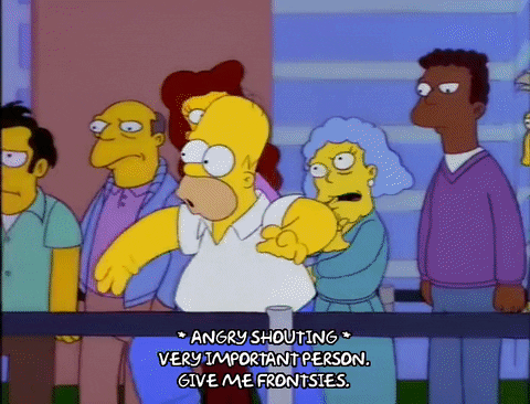 Homer Simpson People Standing In Line GIF - Find & Share on GIPHY
