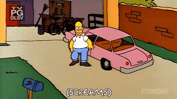 Season 19 Car GIF by The Simpsons