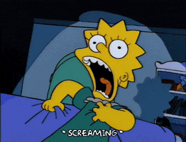 screaming the simpsons GIF