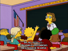 Season 6 Columbus GIF by The Simpsons