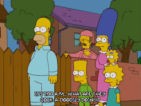 Homer Simpson Morning GIF - Find & Share on GIPHY
