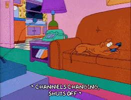 Season 2 Dog On The Sofa GIF by The Simpsons