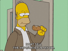 Season 17 Eating GIF by The Simpsons
