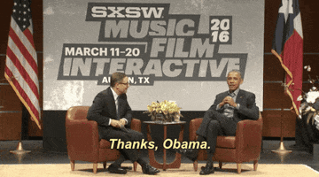 President Obama GIF by SXSW