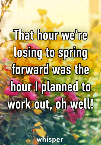 whisper spring forward fall back daylight savings time GIF